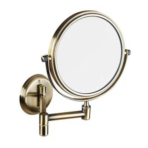 BETRO BRONZE Rasier- und Kosmetikspiegel Messing Bronze Bad & WC >> zum Bohren - Bild 1 von 6