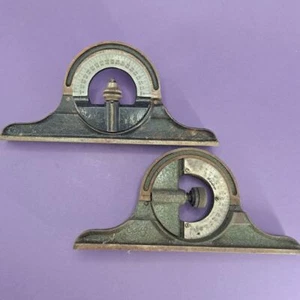 Vintage Maschinist Wasserwaage Werkzeug Winkelmesser Winkelsucher Messen Industrie - Bild 1 von 11