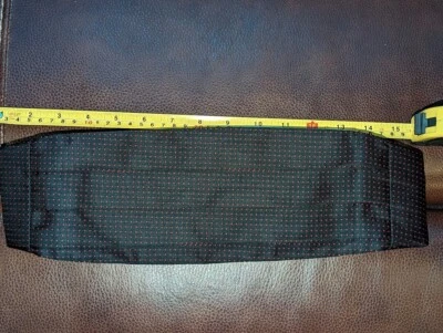 Men's Cummerbund Black with Red Dots Tuxedo Formal Wedding Prom Ball - Image 1 of 4