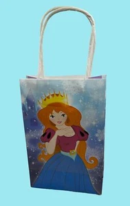 10 x Ice Princess Paper Party Bag with Handles - Picture 1 of 2