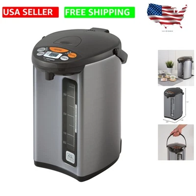Portable 4L Water Boiler & Warmer with Smart Temperature Control - Silver Finish - Image 1 of 4