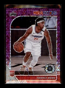 Aros Premium Stock Prizms Purple Disco #245 Terance Mann RC Clippers 2019-20 - Imagen 1 de 2