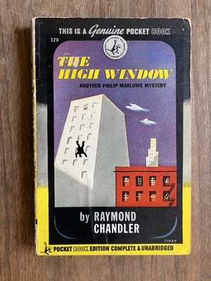 The High Window by Raymond Chandler - 1945 Pocket Books paperback 1st Printing - Image 1 of 4