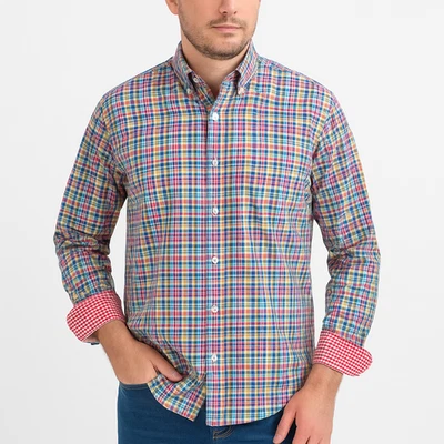 TailorByrd Collection Shirt Men’s XL Multicolor Plaid Button Down Cotton Casual - Image 1 of 4