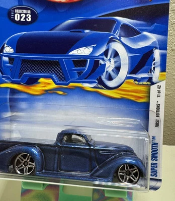 Hot Wheels 2002 First Editions Super Smooth #023 11 of 42 VINTAGE MOC 1:64 - Image 1 of 4