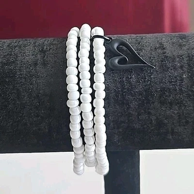 Michele's Attic Boutique Seed Bead & Charm Bracelets (3PCS) Black Heart 515651 - Image 1 of 4