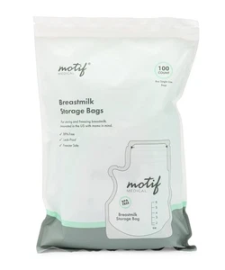 Motif Medical Breast Milk Storage Bags 8oz Single Use Bags 200 Count BPA-Free - Picture 1 of 2