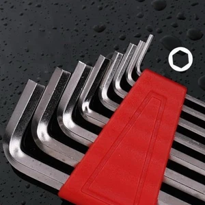 NEW 8 Pcs Allen Key Set (Metric Short L-type Spanner), silver - Picture 1 of 6