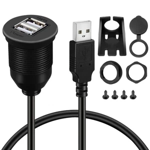 Câble Données Étanche Adaptateur Charge Voiture Chargeur USB Rapide 2 Ports - Photo 1 sur 12