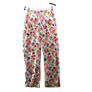 Pantalones de pijama Kirby para hombre M pantalón para dormir Nintendo comida azul rosa ropa de salón - Imagen 1 de 10