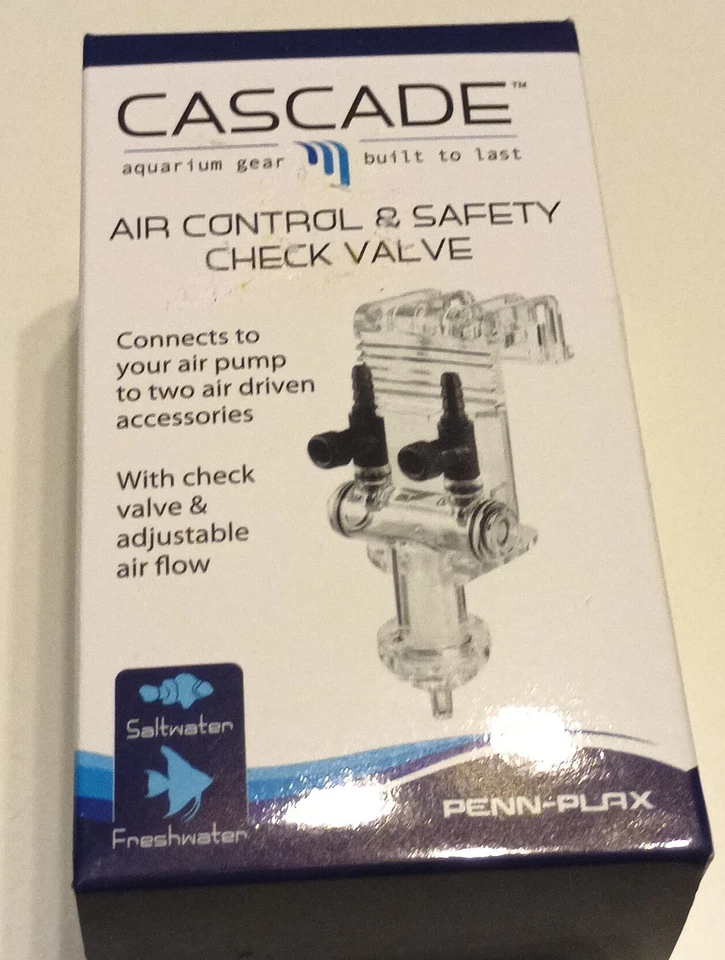 Brand -New Penn-Plax Cascade 3-Way Air Control Splitter and Safety Check Valve - Image 1 of 4