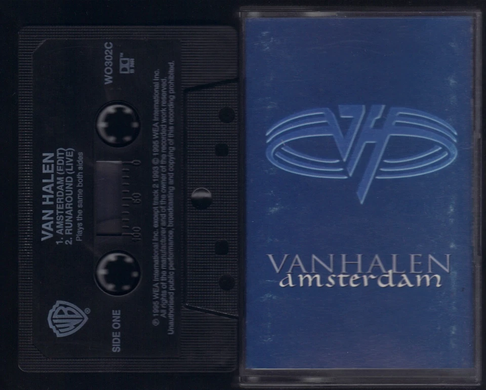Van Halen Amsterdam Edit Runaround Live WEA RAR Rarität Single MC Kassette 090 - Bild 1 von 3