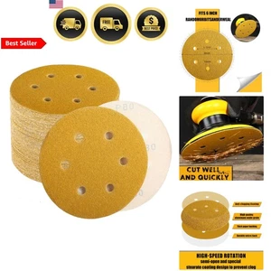 Sanding Discs 6 Inch Grit Assortment Pack for Orbital Sander Professional Use - Picture 1 of 9