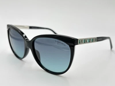 TIFFANY&CO TF4097 8001/9S ROMAN NUMERAL ACCENTS Black/ Blue Gradient AUTHENTIC - Image 1 of 4