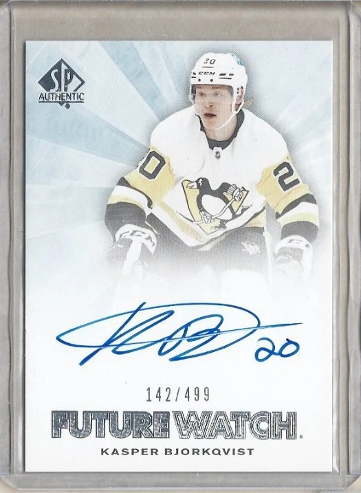 Kasper Bjorkqvist Penguins 2021-22 SP Authentic Future Watch Auto /499 #RFWA-KB - Image 1 of 1