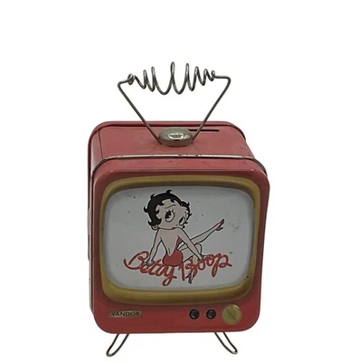 Banco de TV raro Betty Boop em lata - Imagem 1 de 4