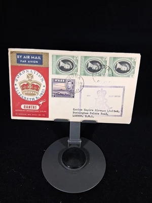 1953 CORONATION OF QUEEN ELIZABETH 2ND FDC FIJI QUANTAS - Image 1 of 4
