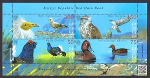 KIRGUISTÁN - LIBRO DE DATOS ROJO REPÚBLICA KIRGUISA 2025 (V) - AVES - MIN. HOJA MNH - Imagen 1 de 4