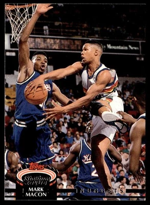 1992-93 Stadium Club Mark Macon Denver Nuggets #16 - Image 1 of 2