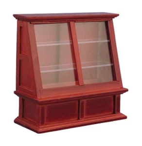 Dolls House Display Cabinet Case Mahogany Shop Fitting Store Furniture Miniature - Picture 1 of 9