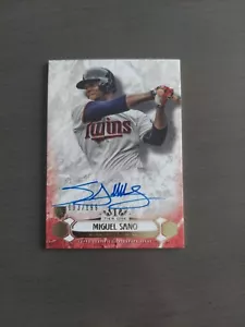 2016 Topps Tier One Breakout Auto 003/199 Miguel Sano #BOA-MSN Rookie Auto RC - Picture 1 of 2