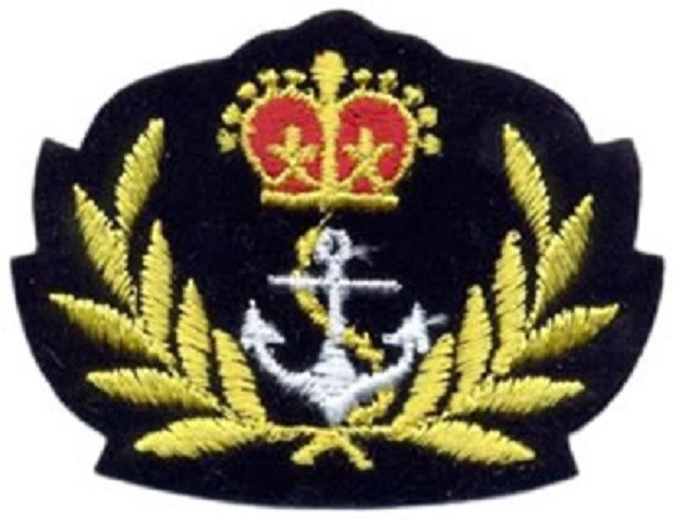 IRON ON PATCH APPLIQUE - ARABESQUE ANCHOR 2 x 2 1/2 inch - Image 1 of 1