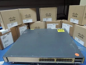 Cisco WS-C3750E-24PD-S 3750E 24 Port GIG PoE Switch. 90 Day' warranty. RT. - Picture 1 of 4