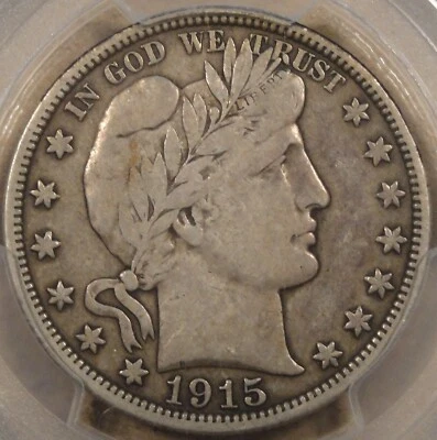 1915-D Barber Half Dollar 50c PCGS Certified VF20 - Image 1 of 4