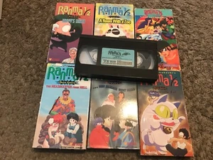 Set of 7 Ranma 1/2 The Movie VHS Tape Anime English Dubbed - Picture 1 of 8