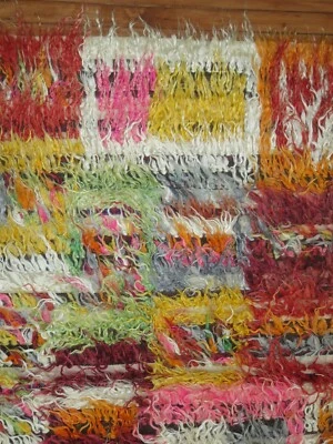 Alfombra vintage decorativa turca Tolou Tulu Shag talla 6'x9'6"" Foto 1 de 4