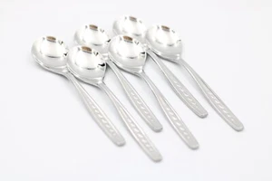 P&S Prinz Kleeblatt Kaffeelöffel Löffel Set Besteck aus Edelstahl Länge 13,5 cm - Bild 1 von 5