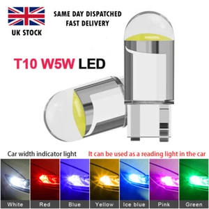 1x T10 501 W5W LED Bulb Next Generation Capless Side Light 7-Colours - Picture 1 of 19