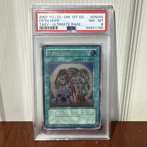 Yugioh Yu-Gi-Oh PSA 8 casi nuevo-como nuevo Fifth Hope TAEV-EN045 1ª Edición Ultimate Raro - Imagen 1 de 3