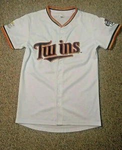 MLB Minnesota Twins TC Youth XL True Fan Baseball CAMPS X Jersey Shirt Stitched - Picture 1 of 11