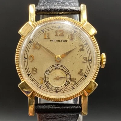 Vintage Hamilton 17 Joias 987A EUA Rex W. Co. 10k R.G.P. Relógio - Imagem 1 de 4