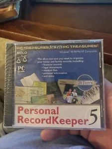 Personal RecordKeeper 5 PC CD organize family records financial medical Sealed ! - Picture 1 of 5