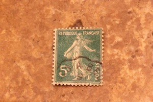 5C Green Republique Francaise Stamp - Picture 1 of 1