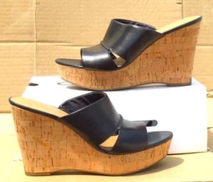 Woman's SHOES FRANCO SARTO , SIZE 8M, BLACK, WEDGE - Picture 1 of 14