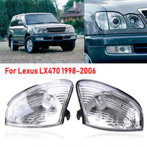 Side Marker Lamp Corner Lights Parking Turn Signal Set For Lexus LX470 1998-2007