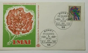 1965 FDC International Workers Day 75 Year Anniversary Bonn Germany Scott SG1396 - Picture 1 of 2