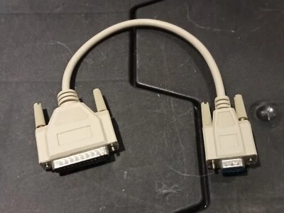 Vintage (1980s/90s) 12" Serial DB9F to DB25M cable - Image 1 of 2