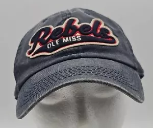 Ole Miss Rebels Top of the World Cap Adjustable Tri-glide Slide Gray SEC NCAA - Picture 1 of 8