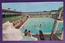 Postcard 1964 bathing Pool. Clacton On Sea. Essex. Resort. Plastichrome.