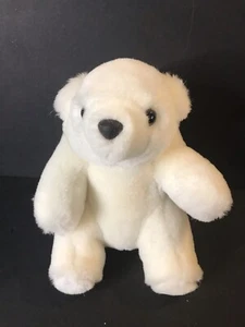 Oso polar blanco 1985 vintage Windsor Toys Love Land 8" hecho en Corea - Imagen 1 de 5