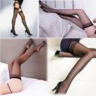 Ladies Women Stay-Up Tights Stockings Stripes Thigh-highs Pantyhose