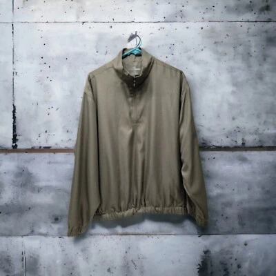 Chaqueta cortavientos suéter de golf GRAND SLAM para hombre forrada pata de gallo 1/2 cremallera Foto 1 de 4