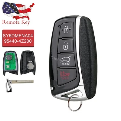 Para 2013 2014 2015 2016 2017 2018 Hyundai Santa Fe Mando a distancia Coche Llavero SY5DMFNA04 Foto 1 de 4