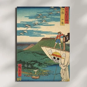 LUFFY Poster - ONE PIECE Japanese Art Print - Vintage Anime Wall Decor - Picture 1 of 5