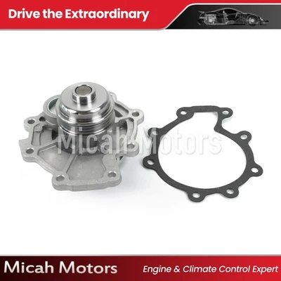 Water Pump with Gasket for Ford Escape 2006-2009 3.0L Lincoln Zephyr Mazda 6 - Image 1 of 4