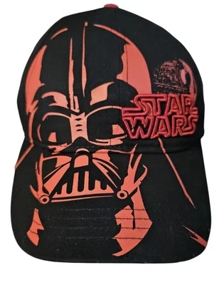 Star Wars Darth Vader Hat Cap Baseball Style Black Red Boy Youth Adjustable Size - Image 1 of 4